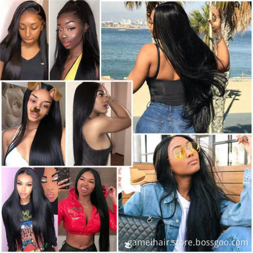 Raw Virgin Brazilian Human Hair Wig Cheap Straight Hd Full Lace Front Wig Natural Hair 13x4 13x6 Transparent Lace Frontal Wig